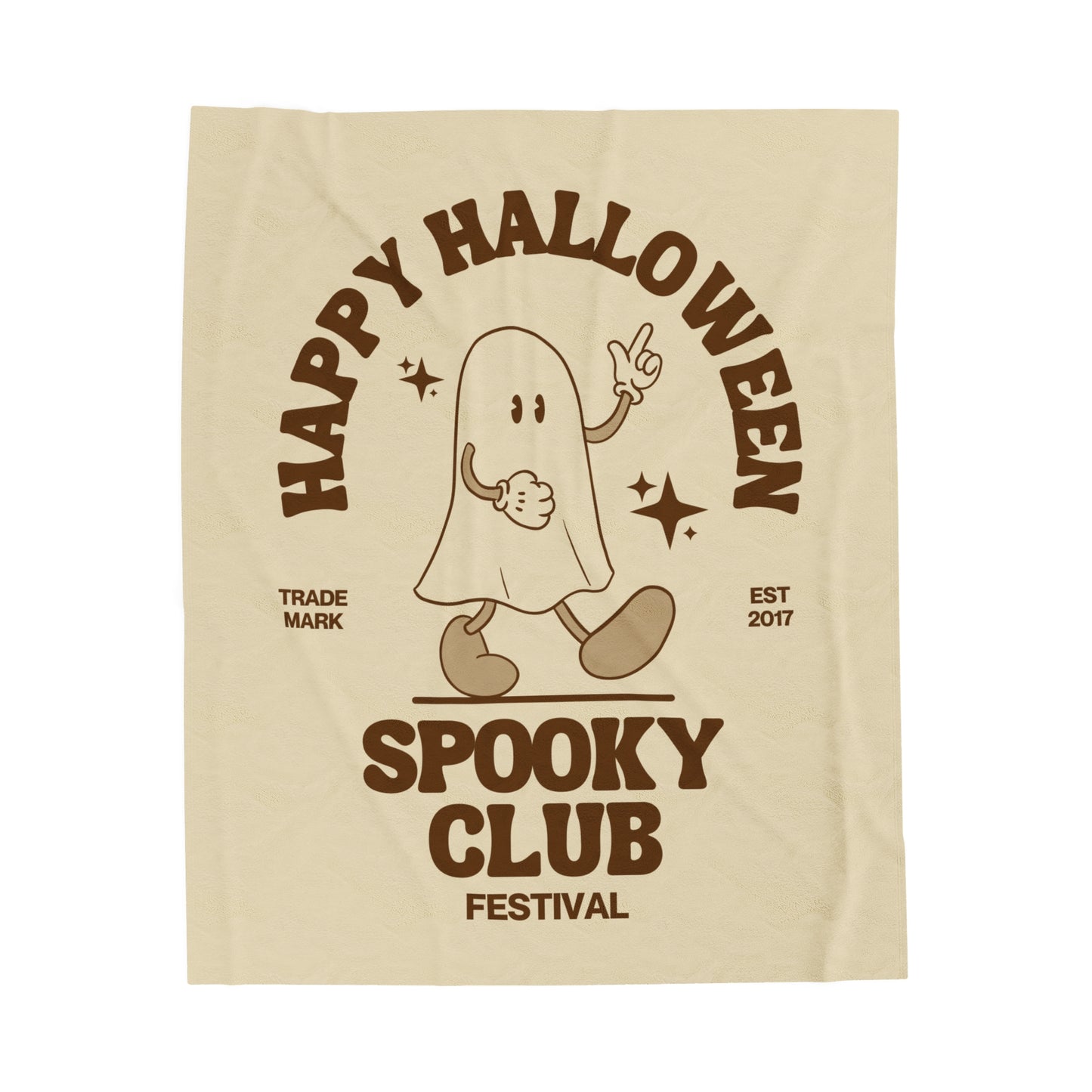 Spooky Club Halloween Blanket | Halloween Blanket | Ghost Blanket | Velveteen Plush Blanket