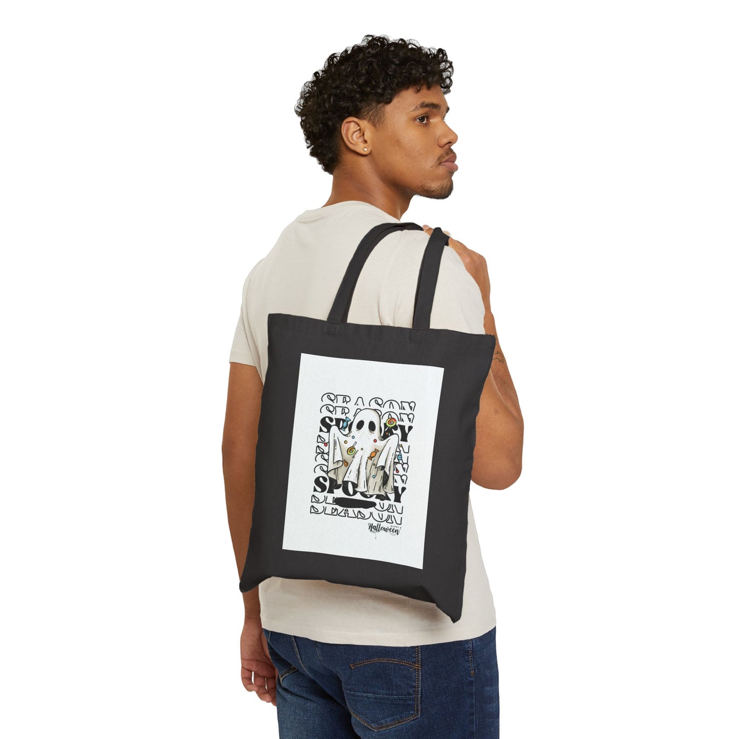 Halloween Tote | Ghost Tote | Halloween Bag | Cotton Canvas Tote Bag