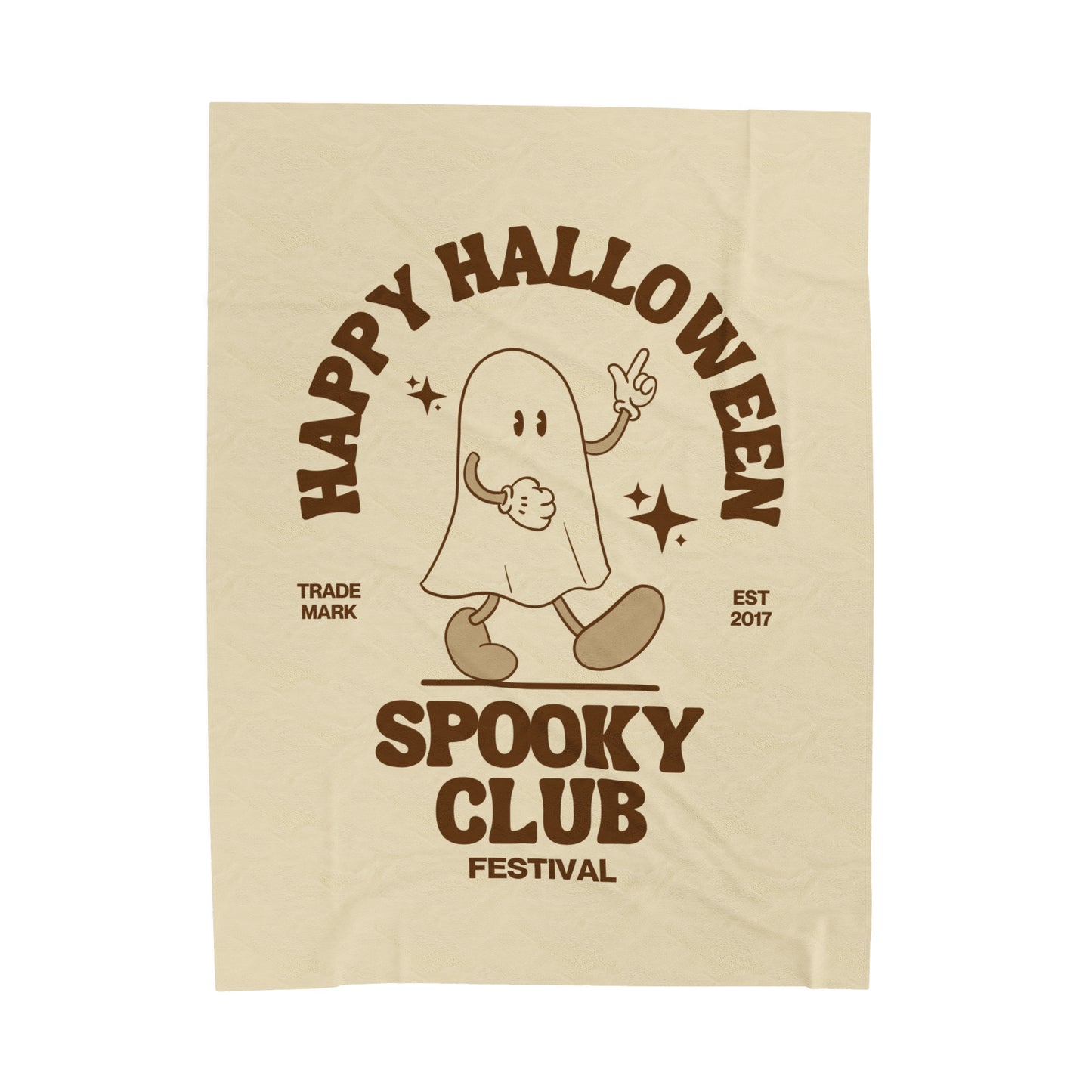 Spooky Club Halloween Blanket | Halloween Blanket | Ghost Blanket | Velveteen Plush Blanket