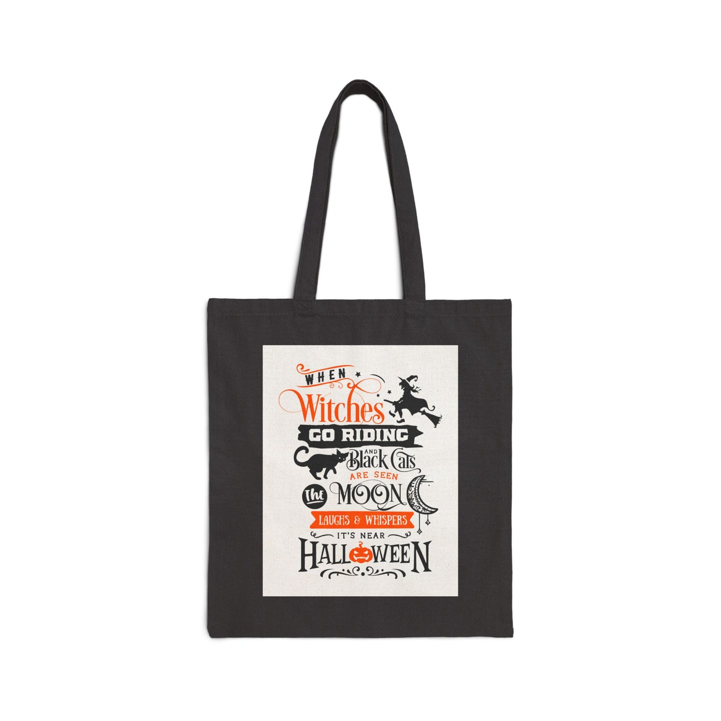 Witches Halloween | Halloween Bag | Halloween Tote | Cotton Canvas Tote Bag | Witch Bag