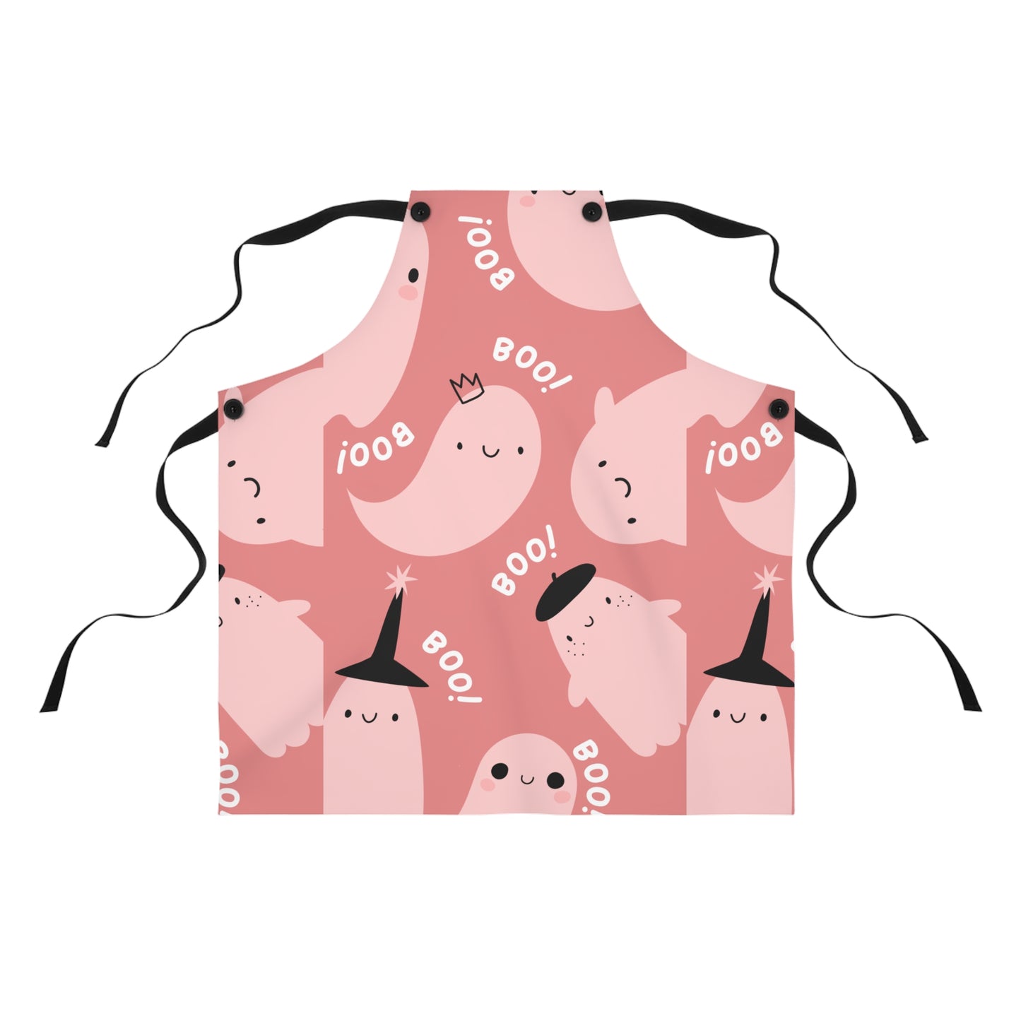 Pink Ghost Apron | Halloween Apron | Apron (AOP)